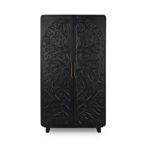 Classic Home - Albero Solid Wood Tall Cabinet - Black - 52010964 - GreatFurnitureDeal