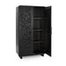 Classic Home - Albero Solid Wood Tall Cabinet - Black - 52010964 - GreatFurnitureDeal