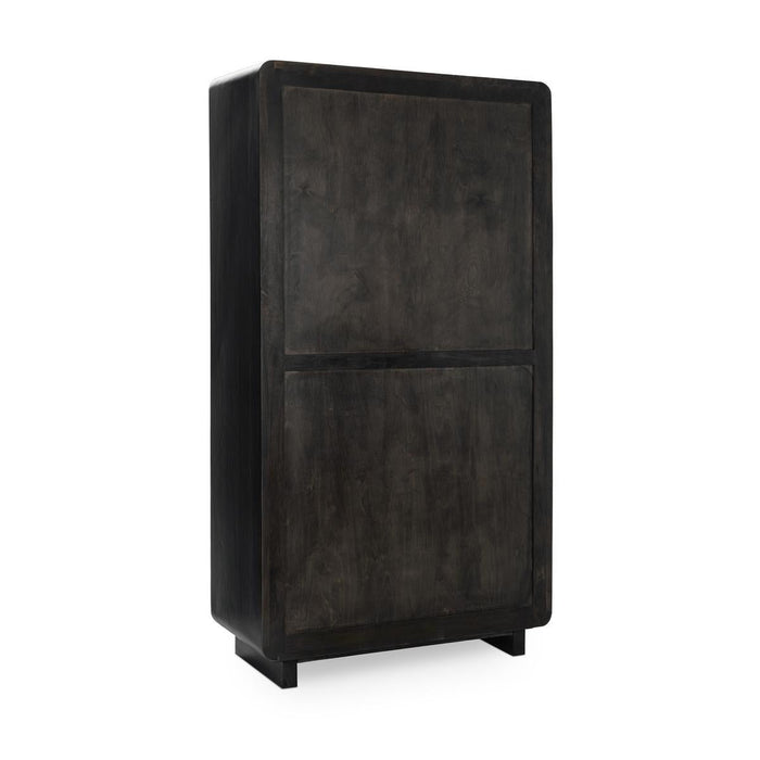 Classic Home - Albero Solid Wood Tall Cabinet - Black - 52010964 - GreatFurnitureDeal