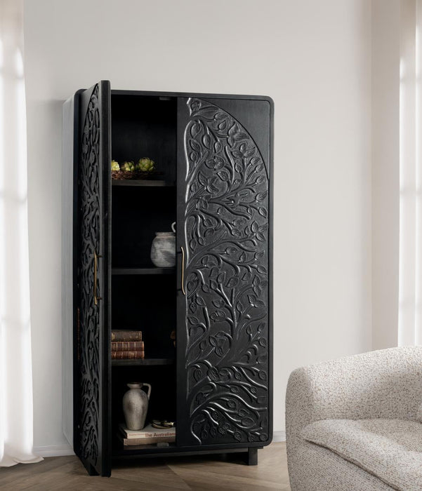 Classic Home - Albero Solid Wood Tall Cabinet - Black - 52010964 - GreatFurnitureDeal