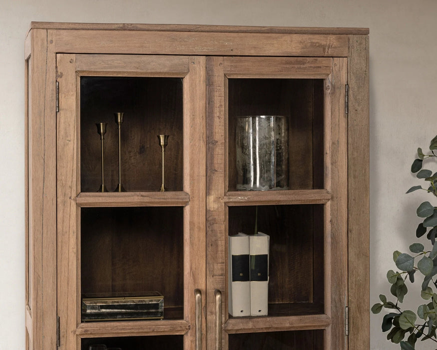 Classic Home - Kharga Tall Display Cabinet in Natural - 52010986