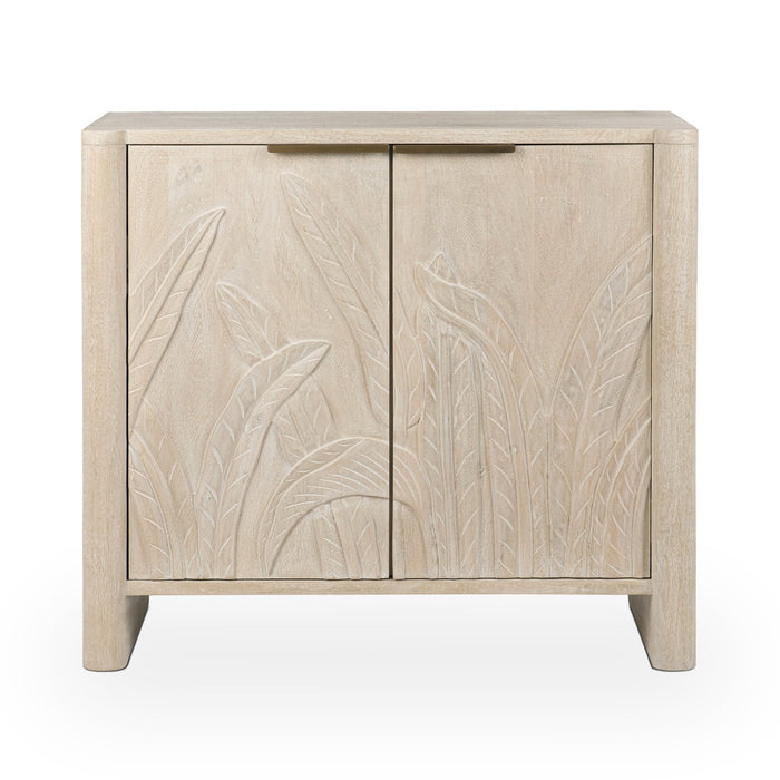 Classic Home - Ledro Solid Wood 2Dr Cabinet in White Wash - 52011017 - GreatFurnitureDeal