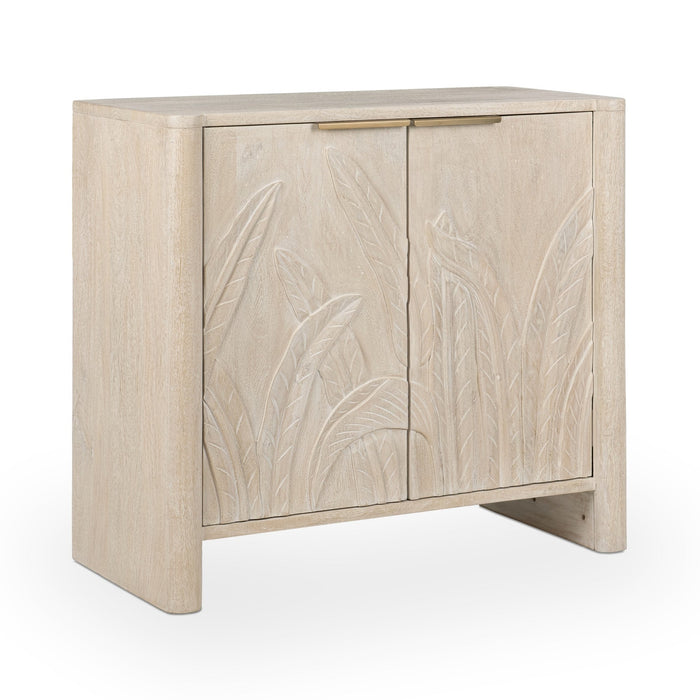 Classic Home - Ledro Solid Wood 2Dr Cabinet in White Wash - 52011017 - GreatFurnitureDeal