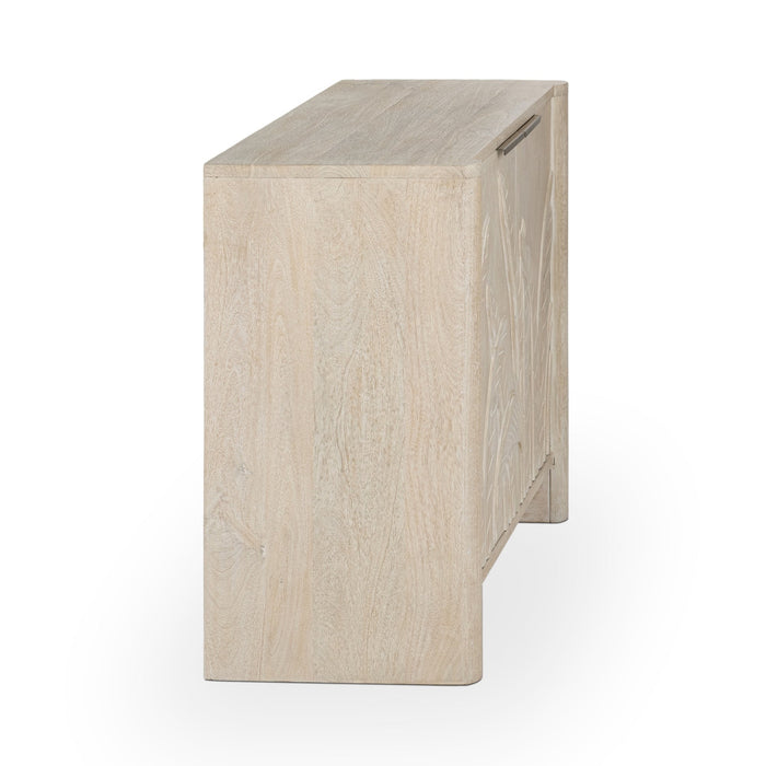 Classic Home - Ledro Solid Wood 2Dr Cabinet in White Wash - 52011017 - GreatFurnitureDeal