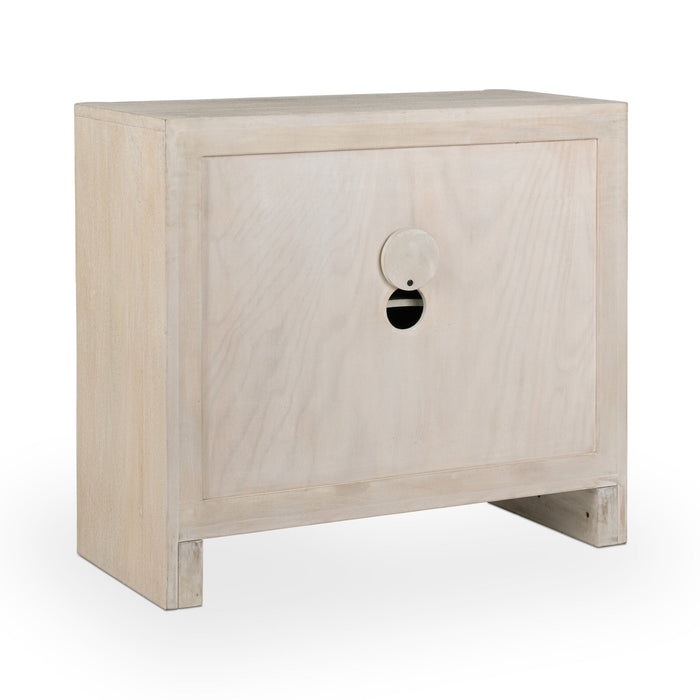Classic Home - Ledro Solid Wood 2Dr Cabinet in White Wash - 52011017 - GreatFurnitureDeal