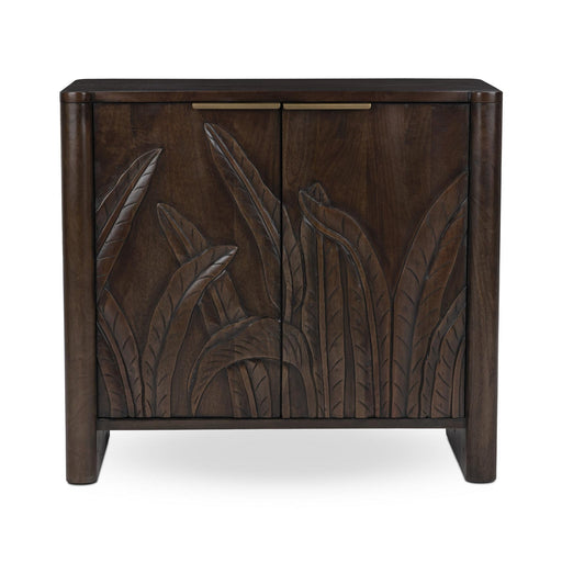 Classic Home - Ledro Solid Wood 2Dr Cabinet in Dark Brown - 52011018 - GreatFurnitureDeal