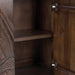 Classic Home - Ledro Solid Wood 2Dr Cabinet in Dark Brown - 52011018 - GreatFurnitureDeal