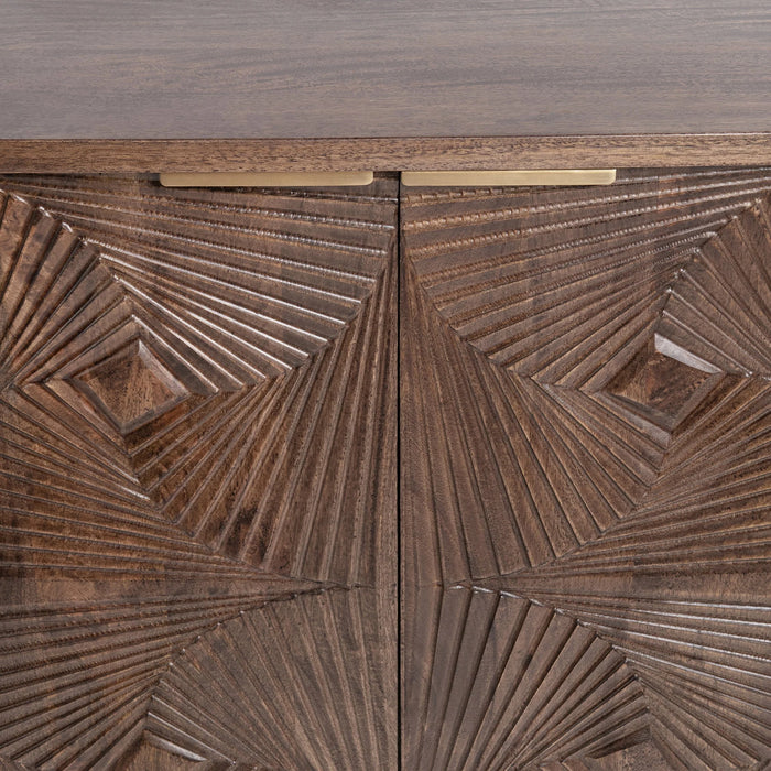 Classic Home - Lina 4 Door Cabinet in Kona Brown - 52011032