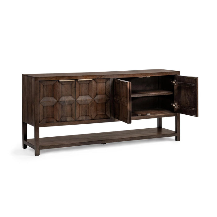 Classic Home - Costa Cabinet in Tundra Brown - 52011038 - GreatFurnitureDeal