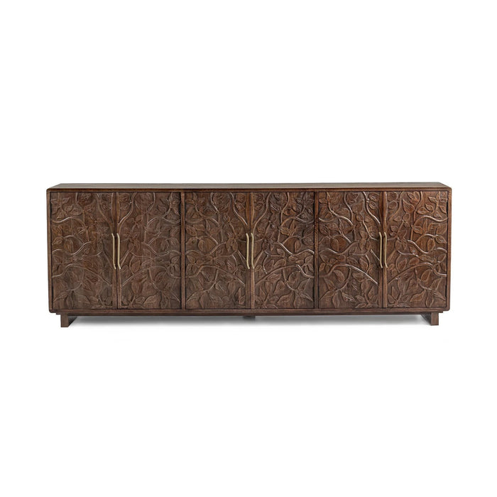 Classic Home - Albero 6 Door Cabinet in Kona Brown - 52011071