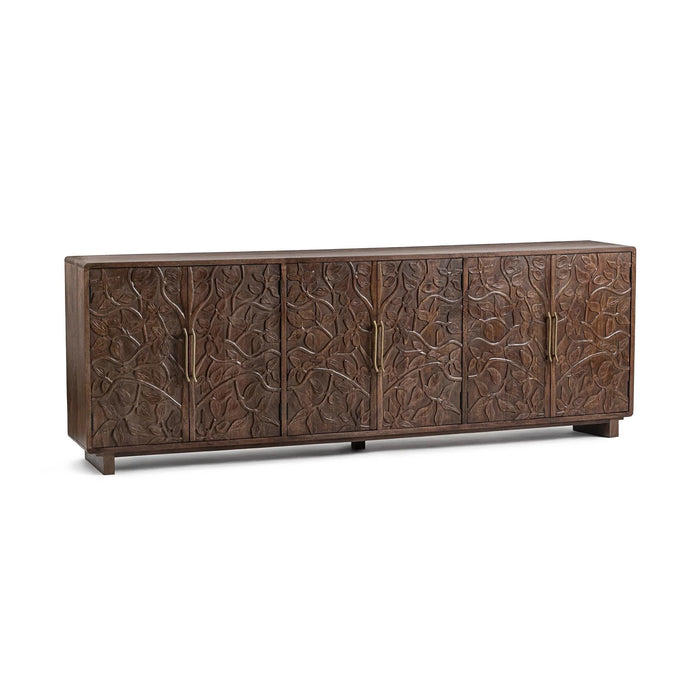 Classic Home - Albero 6 Door Cabinet in Kona Brown - 52011071