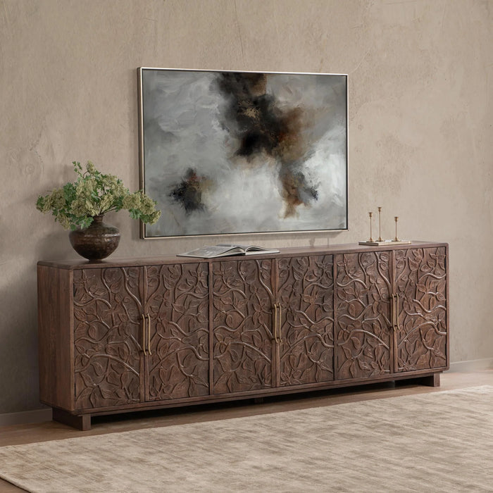 Classic Home - Albero 6 Door Cabinet in Kona Brown - 52011071