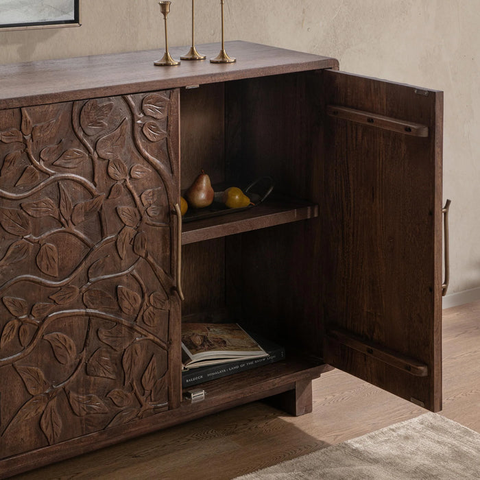 Classic Home - Albero 6 Door Cabinet in Kona Brown - 52011071