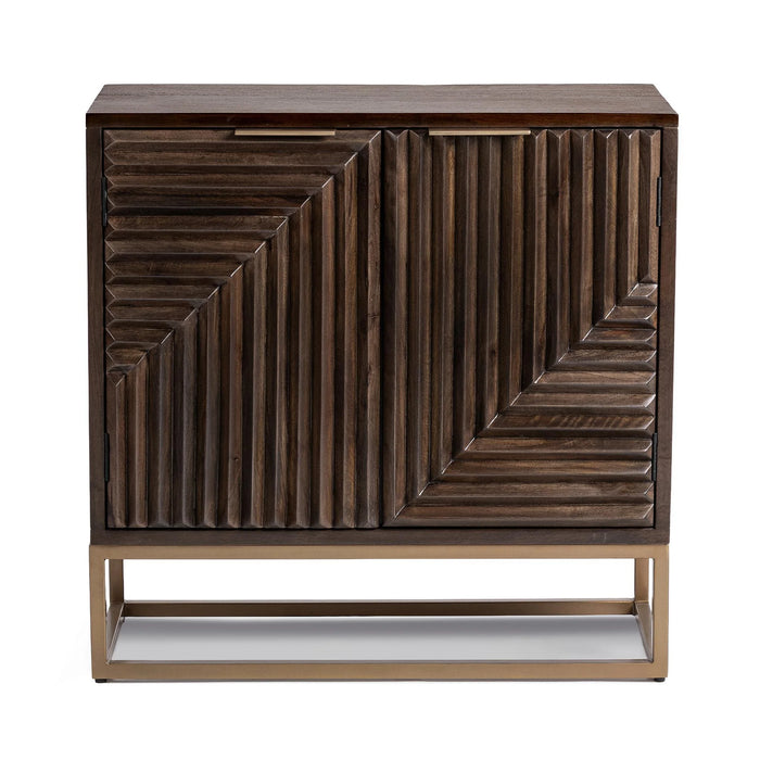 Classic Home - Flint s 2 Door Cabinet in Dark Brown - 52011083