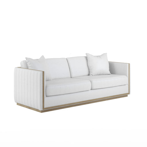 ART Furniture - Cassat Channeled Sofa in Okla Snow - 522501-5302AA - GreatFurnitureDeal