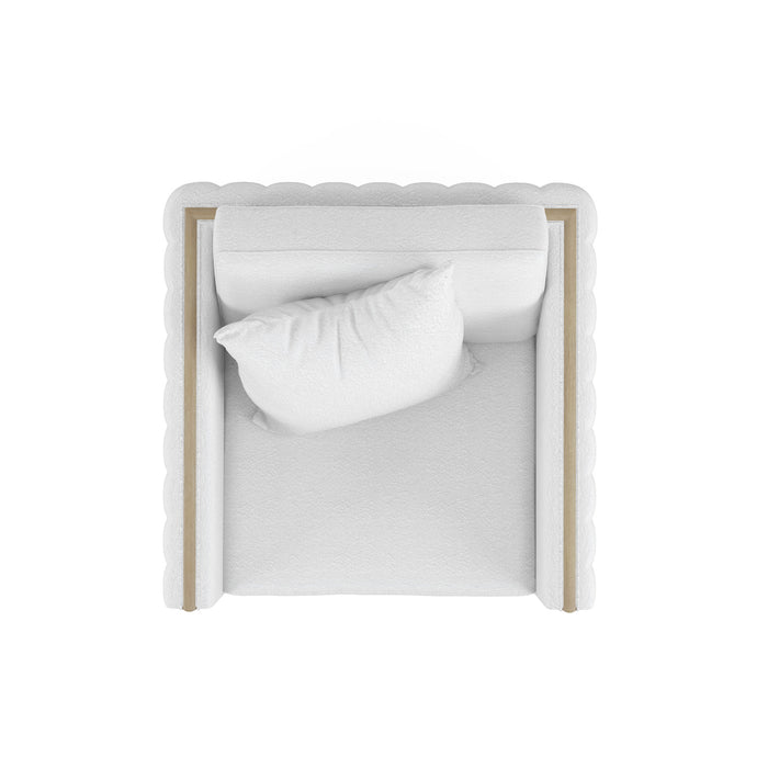 ART Furniture - Cassat Channeled Lounge Chair in Okla Snow - 522503-5302AA - GreatFurnitureDeal