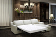 J&M Furniture - Lauren Premium Leather RHF Sectional Sleeper Sofa in Light Grey - 18243010900-RHF - GreatFurnitureDeal