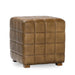 Classic Home Furniture - Carlo Leather 18" Square Ottoman Antique Brown - 53001964 - GreatFurnitureDeal