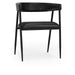 Classic Home - Preston Top Grain Leather Dining Chair in Jet Black - 53001985 - GreatFurnitureDeal