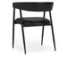 Classic Home - Preston Top Grain Leather Dining Chair in Jet Black - 53001985 - GreatFurnitureDeal