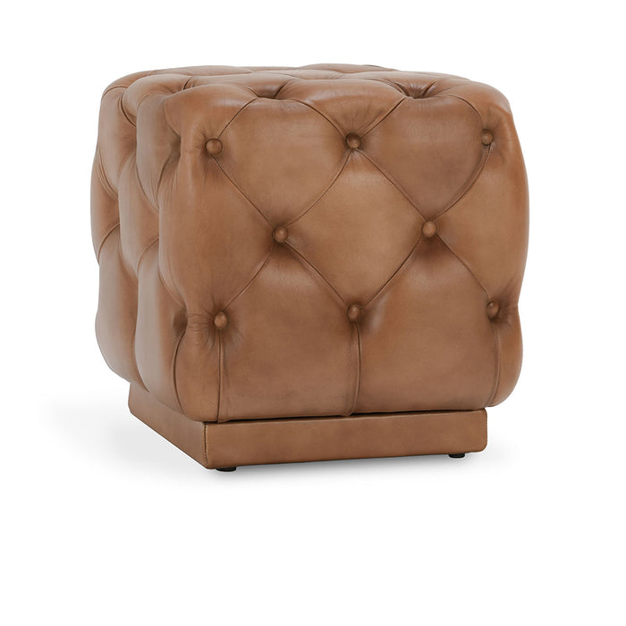 Classic Home Furniture - Briar Leather 19" Square Ottoman Tutor Brown - 53001992