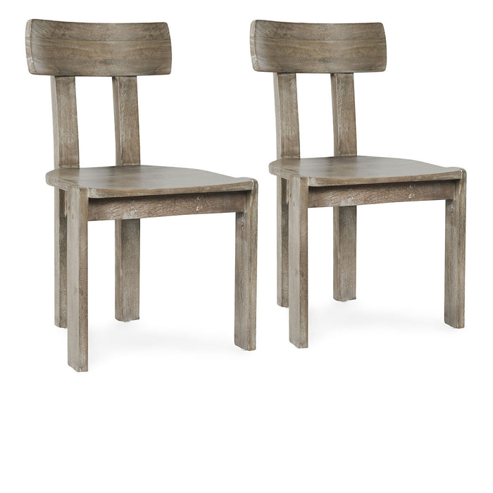 Classic Home Furniture - Sedia Mango Wood Dining Chair Ash Natural Set Of 2 - 53001997