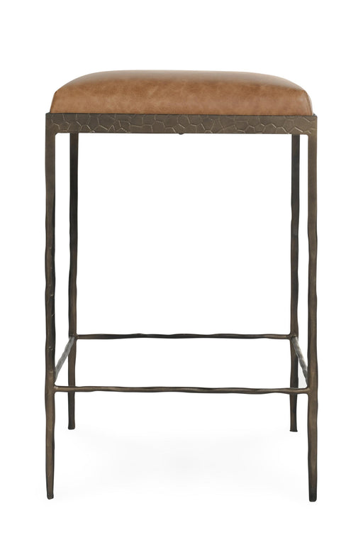 Classic Home - Bose 26" Top Grain Leather Counter Stool in Chestnut Brown - 53002006 - GreatFurnitureDeal