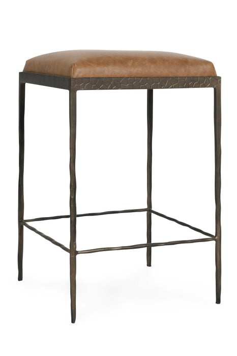 Classic Home - Bose 26" Top Grain Leather Counter Stool in Chestnut Brown - 53002006 - GreatFurnitureDeal