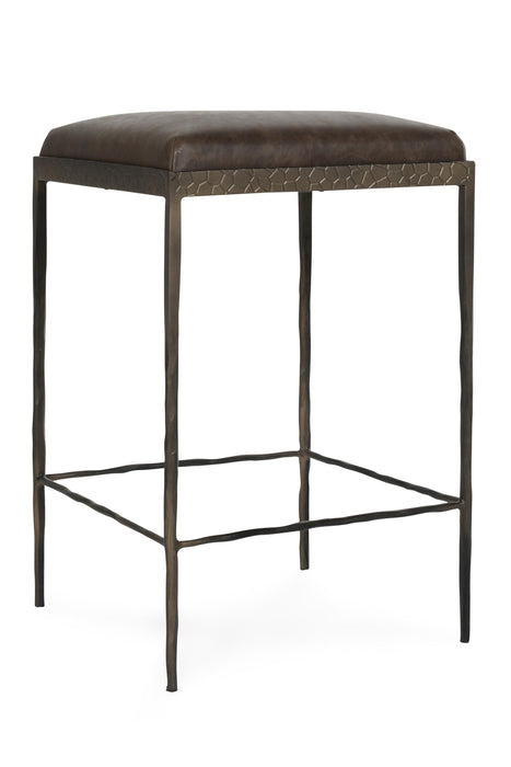 Classic Home - Bose 26" Top Grain Leather Counter Stool in Coco Brown - 53002007 - GreatFurnitureDeal