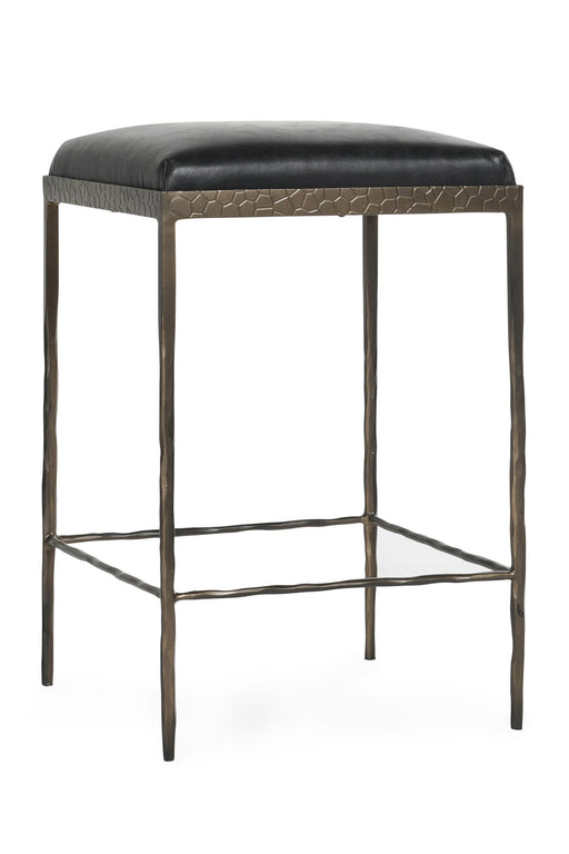 Classic Home - Bose 26" Top Grain Leather Counter Stool in Onyx Black - 53002008 - GreatFurnitureDeal