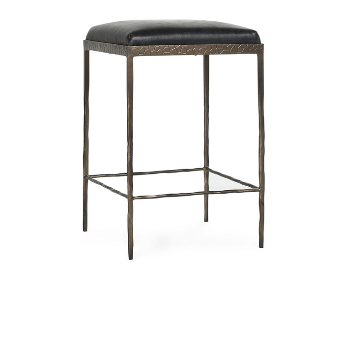 Classic Home Furniture - Bose Leather 26" Counter Stool - Onyx Black - 53002008 - GreatFurnitureDeal