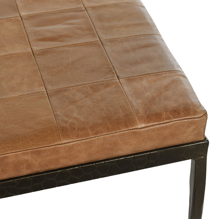 Classic Home Furniture - Malo Leather 28" Bench Chestnut - 53002013