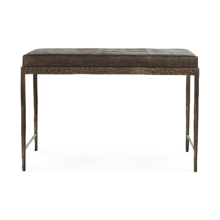 Classic Home - Malo Leather Bench - Cocoa Brown - 53002014 - GreatFurnitureDeal