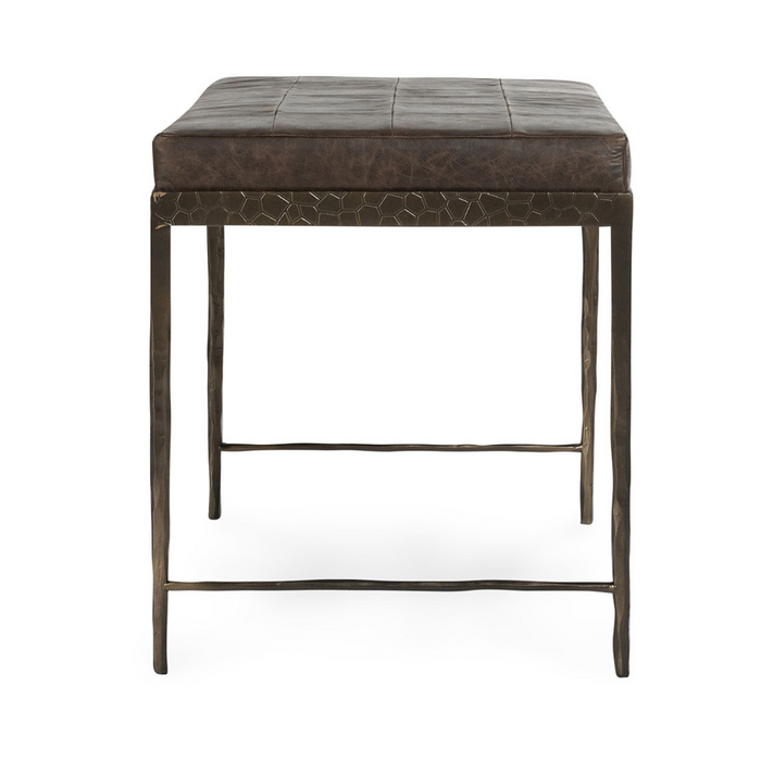 Classic Home - Malo Leather Bench - Cocoa Brown - 53002014 - GreatFurnitureDeal