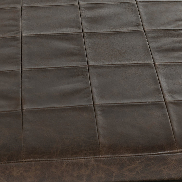 Classic Home - Malo Leather Bench - Cocoa Brown - 53002014 - GreatFurnitureDeal
