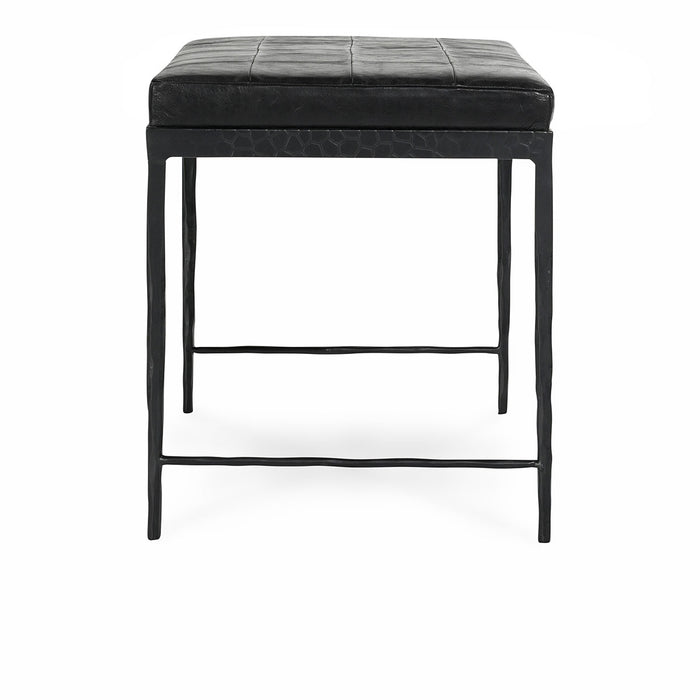 Classic Home Furniture - Malo Leather 28" Bench Onyx Black - 53002015