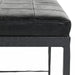 Classic Home - Malo Leather Bench - Onyx Black - 53002015 - GreatFurnitureDeal
