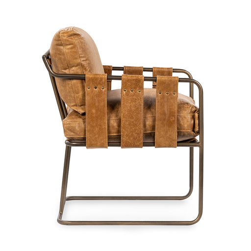 Classic Home - Strapling Leather Dining Chair - 53002061 - GreatFurnitureDeal