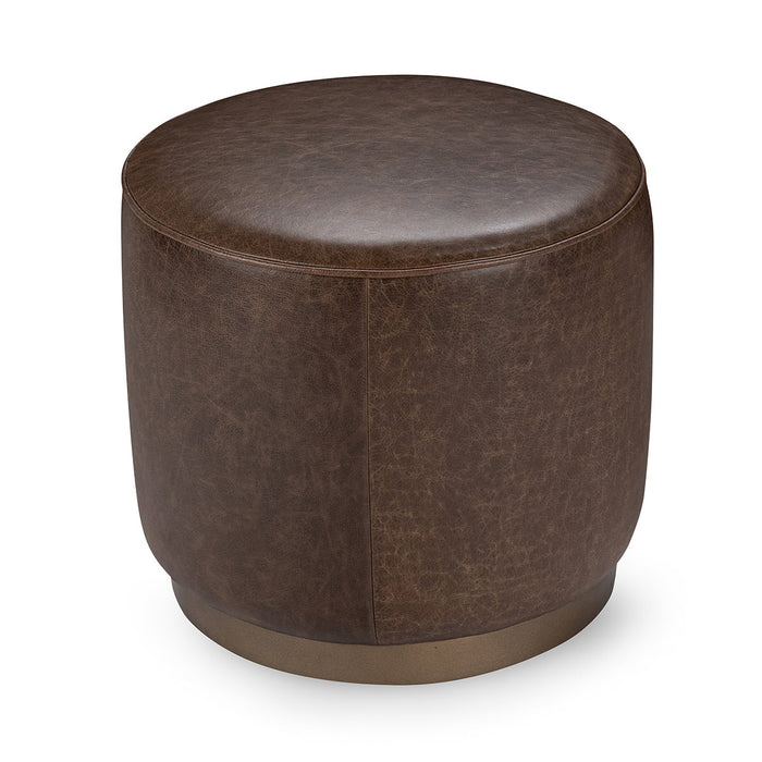 Classic Home - Clair Leather Round End Table - 53002064 - GreatFurnitureDeal