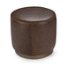 Classic Home - Clair 20" Round Ottoman in Cocoa Brown - 53002064 - GreatFurnitureDeal