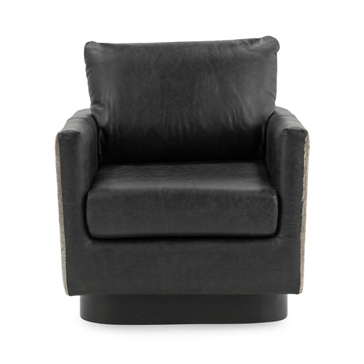 Classic Home - Lathe Swivel Chair in Onyx Black - 53002067 - GreatFurnitureDeal