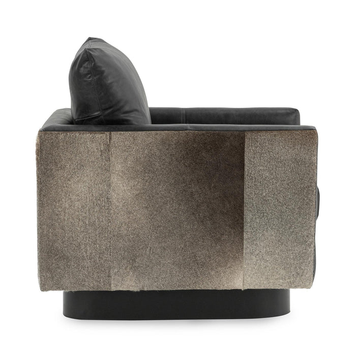 Classic Home - Lathe Swivel Chair in Onyx Black - 53002067 - GreatFurnitureDeal