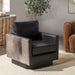 Classic Home - Lathe Swivel Chair in Onyx Black - 53002067 - GreatFurnitureDeal