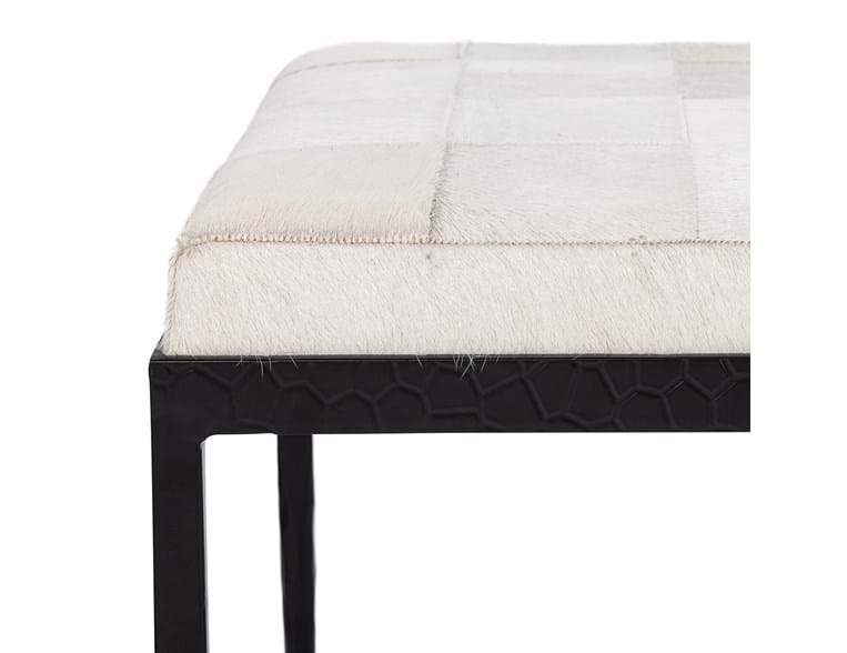 Classic Home - Achen Hide 60" Bench in Ivory - 53002071 - GreatFurnitureDeal