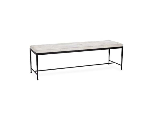 Classic Home - Achen Hide 60" Bench in Ivory - 53002071 - GreatFurnitureDeal