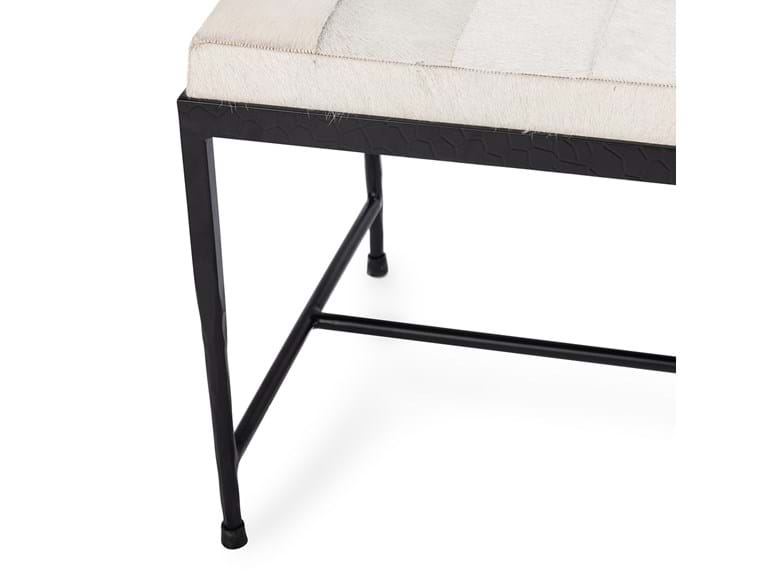 Classic Home - Achen Hide 60" Bench in Ivory - 53002071 - GreatFurnitureDeal