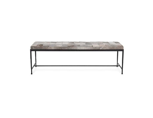 Classic Home - Achen Hide 60" Bench in Gray - 53002072 - GreatFurnitureDeal