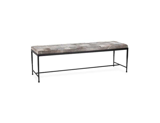 Classic Home - Achen Hide 60" Bench in Gray - 53002072 - GreatFurnitureDeal