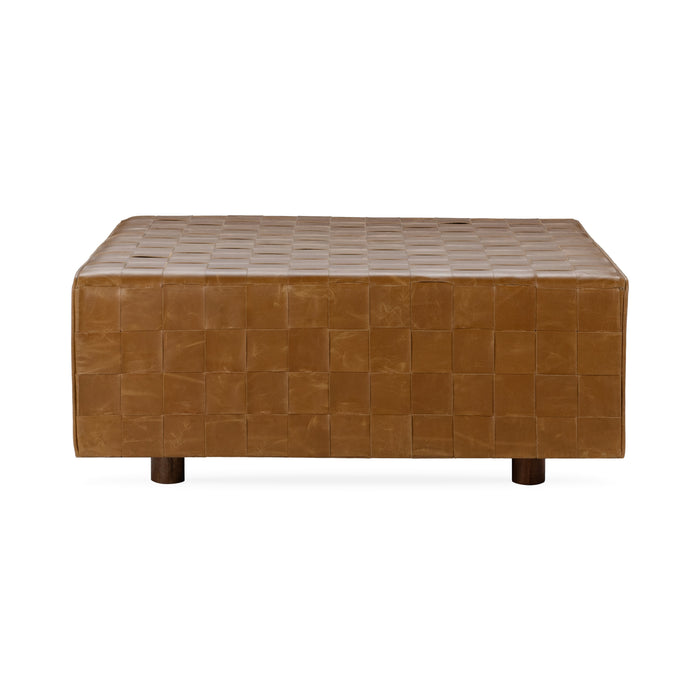 Classic Home - Aristo Leather Square Cocktail Ottoman - 53002094 - GreatFurnitureDeal