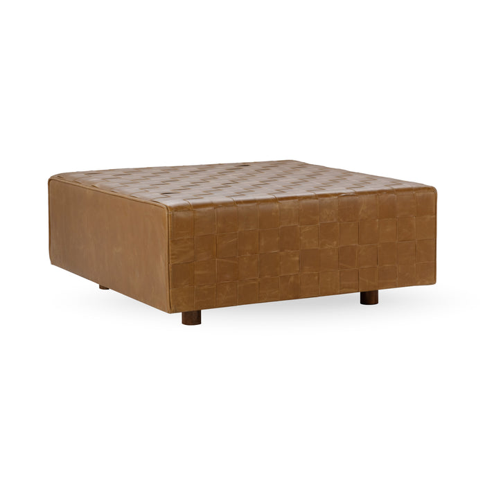 Classic Home - Aristo Leather Square Cocktail Ottoman - 53002094 - GreatFurnitureDeal